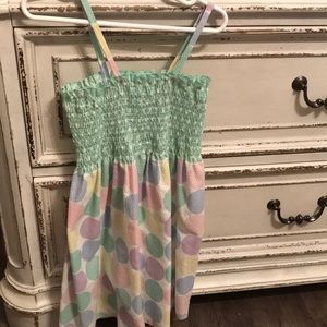 Handmade polka dot smock dress